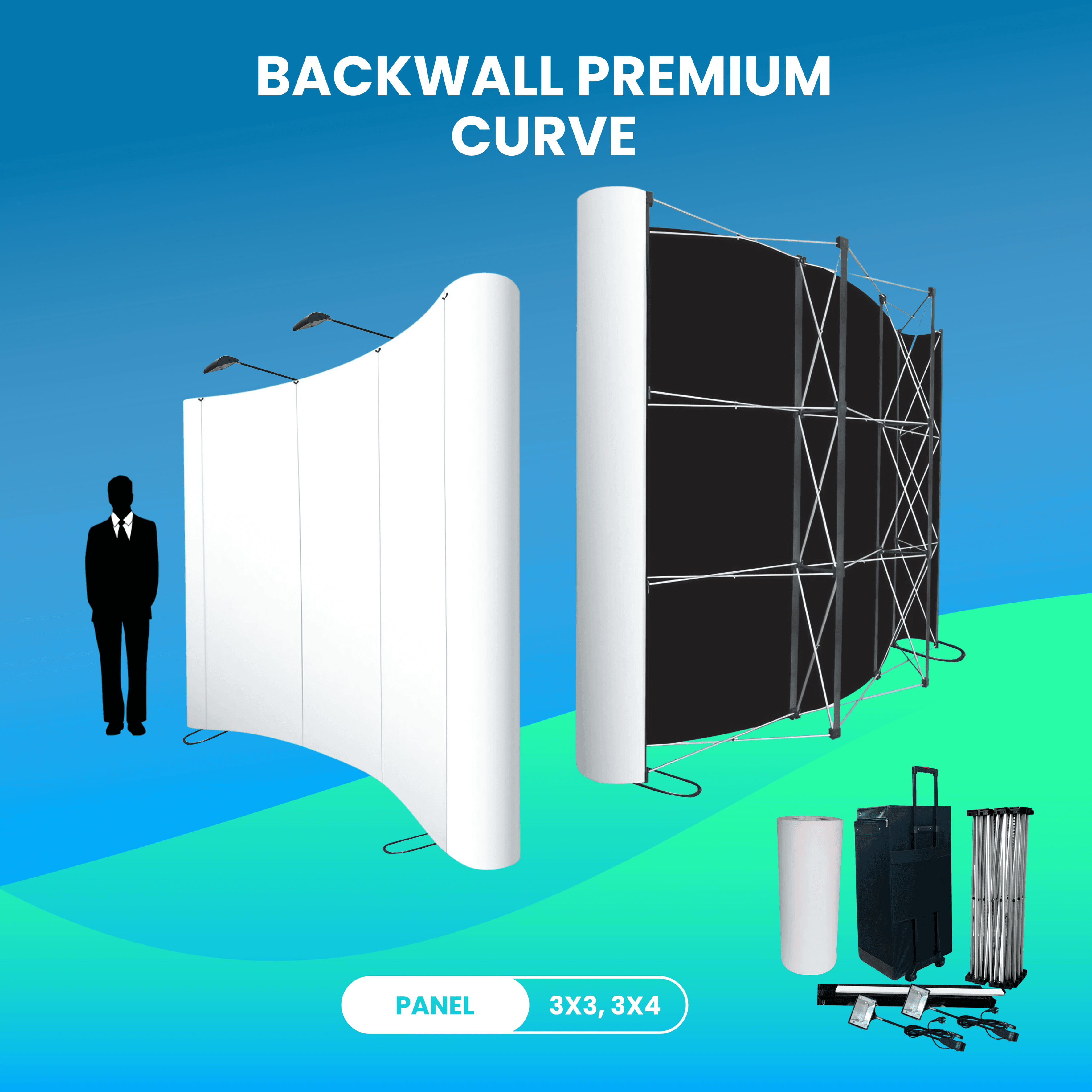 Backdrop Backwall Curve Premium