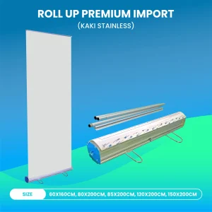 Roll Up Banner Stainless Premium Import -  S Display