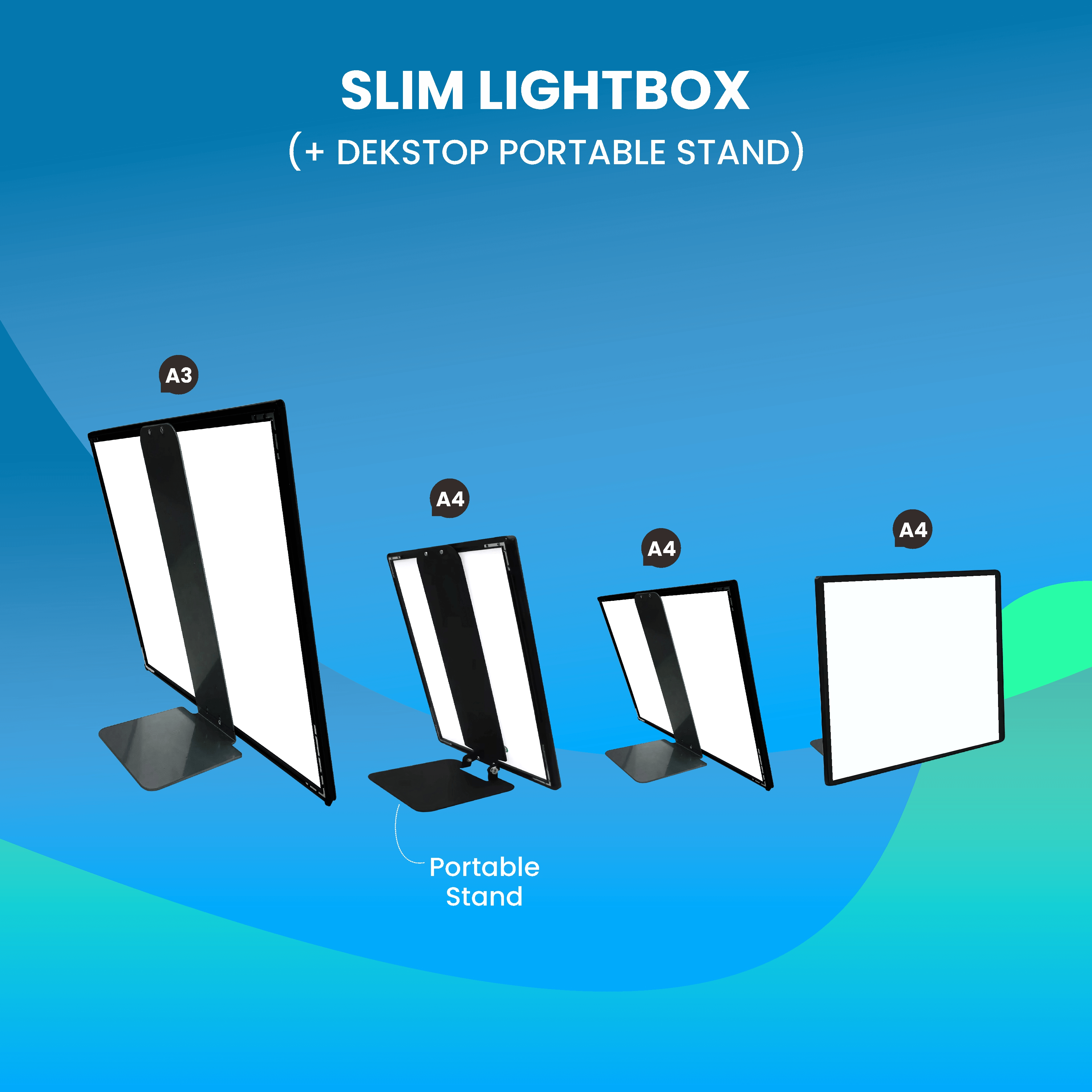 Slim Lightbox Desktop Stand