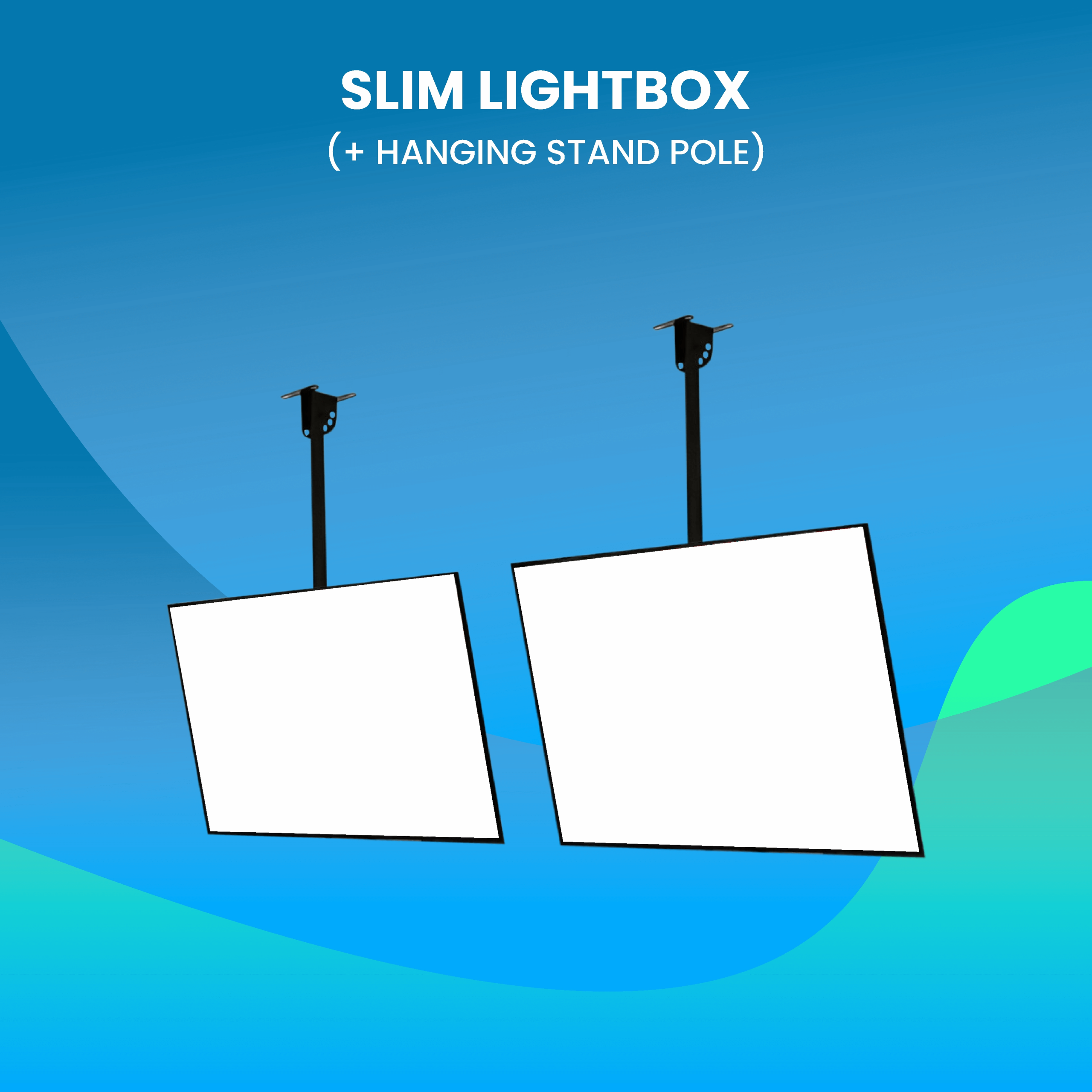 Slim Lightbox Hanging Pole